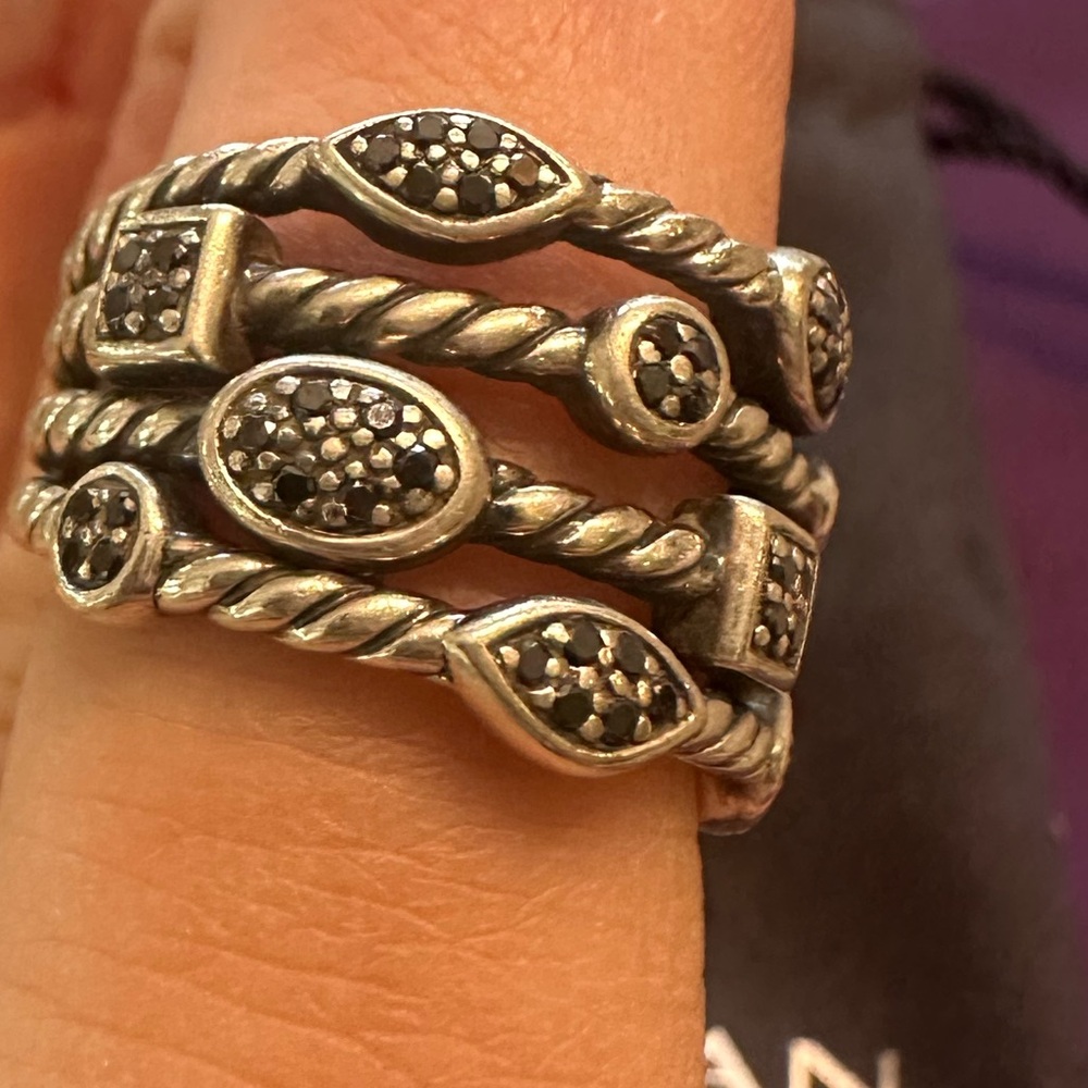 David Yurman Confetti Ring with diamonds - Picture 2 of 2
